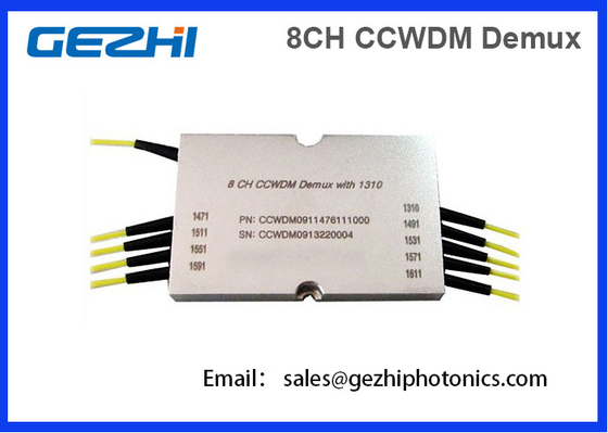 8CH CWDM Mux Demux Compact Multiplexer Divisi Panjang Gelombang Kasar