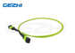 12 Core MPO Female Trunk Cable MM OM5 3.0MM Lime Green LSZH Polaritas A / B