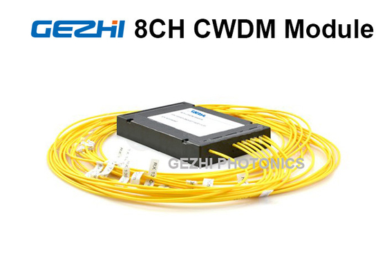 8 Saluran Simplex Fiber CWDM Module 1270 - 1610nm Untuk Penguat Serat Optik