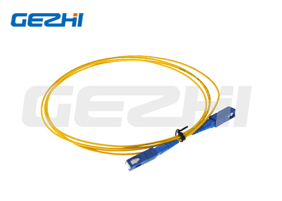 Simplex LSZH Fiber Optic Patch Cord SC / UPC Ke SC / UPC Untuk LAN / CATV