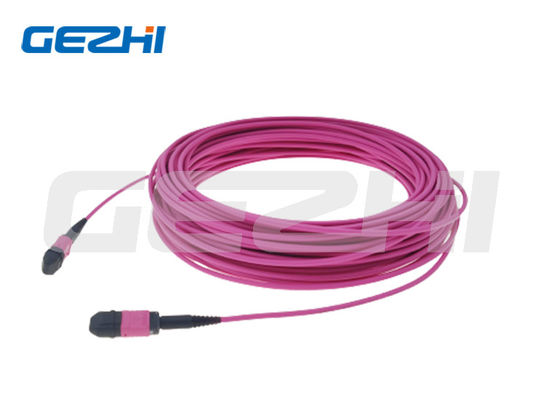 Beli Kabel Patch MPO OM4 Panjang Disesuaikan dengan Kerugian Insersi Rendah untuk Konektivitas Pusat Data pembuatan online