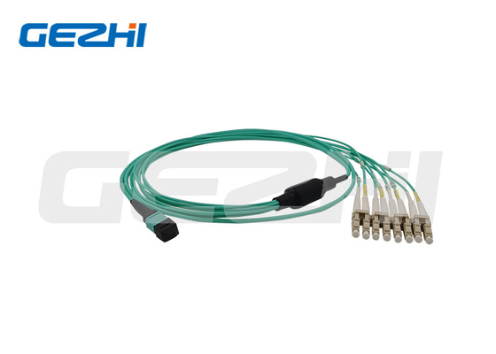 Beli MPO ke LC 8/12 Serat OM3 50/125 Multimode Kabel Breakout Kabel Serat Optik online manufacture