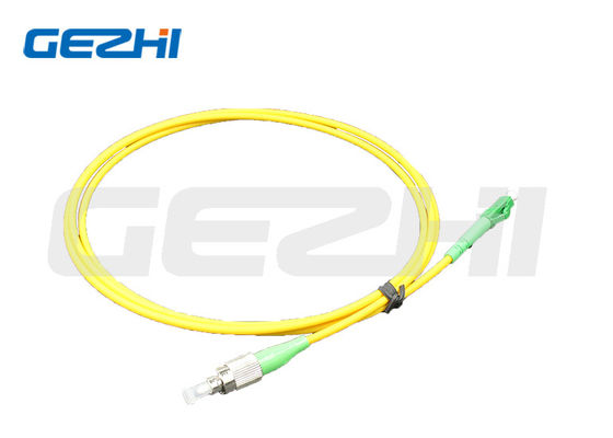 Beli FC ke LC Single-mode Simplex Fiber Optic Patch Cord dengan LSZH Jacket dengan panjang yang dapat disesuaikan untuk transmisi data dengan kehilangan insersi rendah pembuatan online