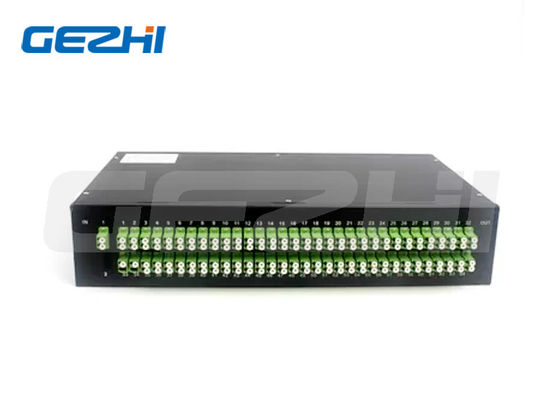 Beli 1x128 Rack Mount PLC Splitter dengan Low Insertion Loss untuk Fiber Optic Networks pembuatan online