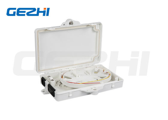 Beli 4 Fiber Splicing Flame Retardant Fiber Optic Termination Box dengan 2 Core ABS PC Plastik untuk Aplikasi FTTX pembuatan online