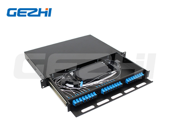 Beli Slide Fiber Optic Box 24 Core SCUPC 1U ODF Optical Distribution Frame online manufacture