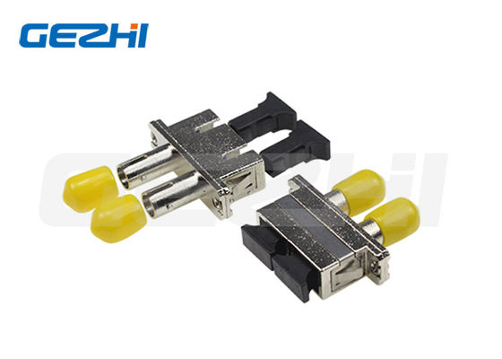 Beli SC-ST DX Hybrid Fiber Optic Adapter dengan Low Insertion Loss Ceramic Sleeve dan RoHS Compliance pembuatan online
