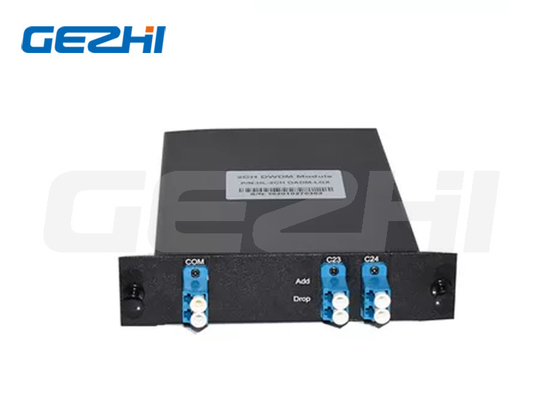Beli 100GHz FTTX 1310nm 2CH Optik Mux Demux OADM DWDM Tambahkan Modul Drop online manufacture