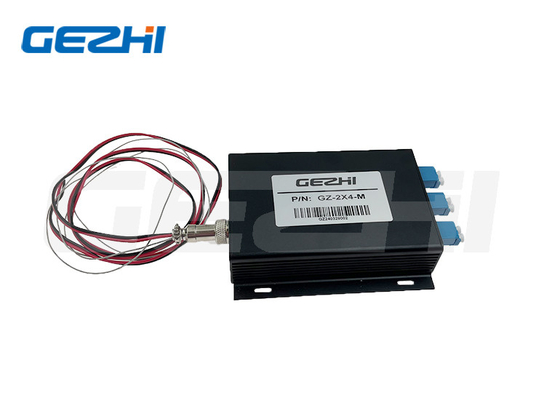 Beli Sakelar Serat Optik GZ-FSW-2x4 1260~1650nm Sakelar Optik Kontrol TTL online manufacture