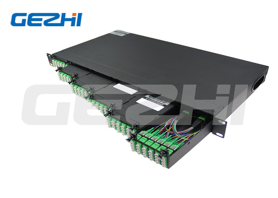 Beli 144 Core 1U Rack Mount MPO-LC/APC Single Mode Fiber ODF Optical Fiber Distribution Frame online manufacture