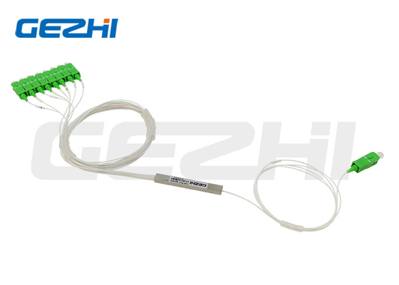Beli 1x8 Fiber Optic PLC Splitter Blockness Stainless Steel Tube G657A1 SC/APC Connector Dalam GEPON, FTTH online manufacture