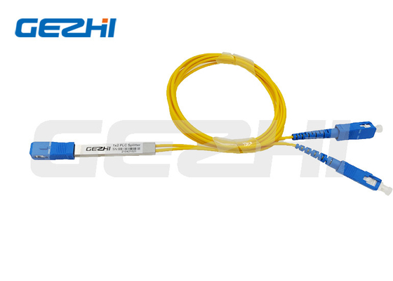 Beli 1*2 Tipe tabung baja PLC pemisah serat optik untuk distribusi sinyal optik online manufacture