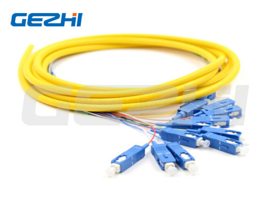 Beli OFNP Jacket 6Cores/12Cores SM SC Kabel Distribusi Serat Optik Pigtail Kabel Serat Optik Multimode online manufacture