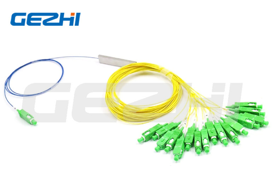 Beli 60x12x4mm PLC Fiber Optic Splitter G657A2 1x16 Fiber Optic Splitter online manufacture