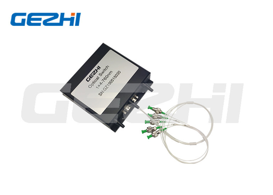 Beli 1x4 Sakelar Serat Optik Mekanik 760nm ST FC LC SC Non Latching online manufacture