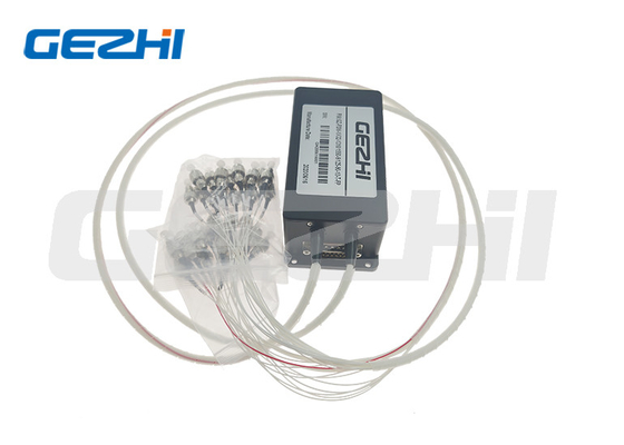 Beli OM4 SMF Saklar Serat Optik 1x64 Mekanik FSW 900um Untuk Sistem OADM online manufacture