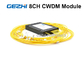 8 Saluran Simplex Fiber CWDM Module 1270 - 1610nm Untuk Penguat Serat Optik
