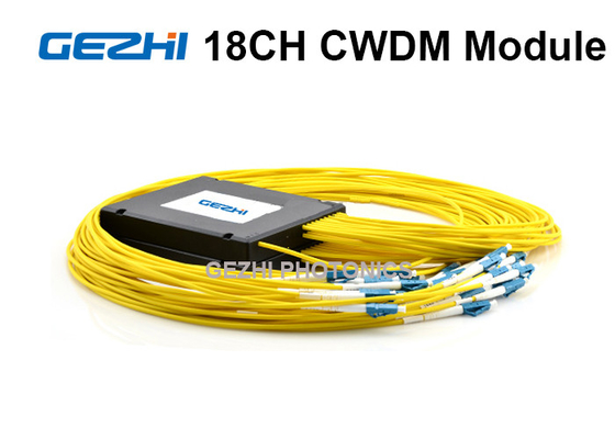 Modul Pasif 18 Saluran CWDM Mux Demux Pigtailed Dengan Port Monitor