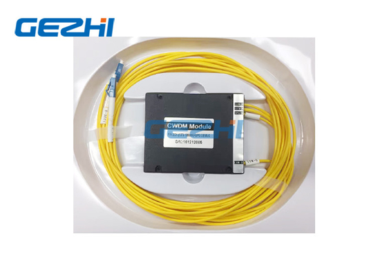 2CH 1370 / 1390nm + Tingkatkan Modul CWDM Modul LC/UPC ABS Pigtailed