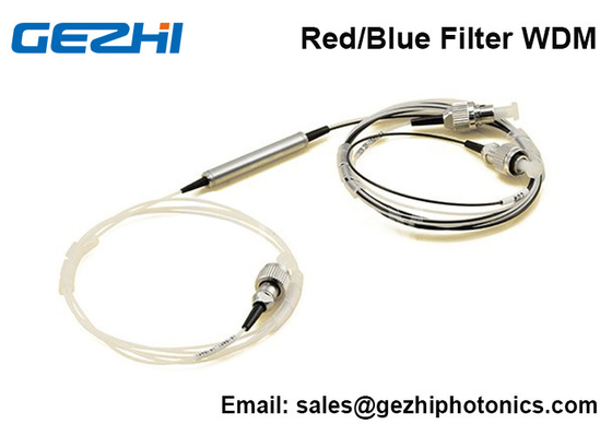 C Band Red/Blue DWDM Filter 3 Port Thin Film Filter FWDM Perangkat WDM