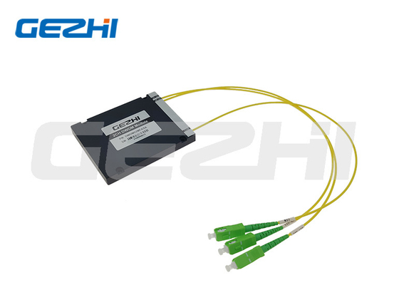 100G=100Ghz 2CH Dwdm Wdm ABS Box 100x80x10mm Solusi Serat Optik Mode Tunggal