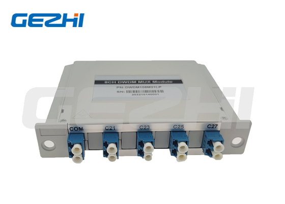 Kualitas Tinggi Garansi 3 Tahun Serat Optik 8 Saluran Modul DWDM Mux / Demux untuk CATV