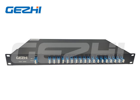 Modul CWDM Mux Demux 18 Saluran dengan Serat Dupleks dalam Sasis Rackmount 19 