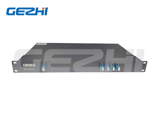 Kehilangan penyisipan rendah 8 Channel 100Ghz DWDM mux equipment 1U patchpanle Rackmount type Filters Multiplexer
