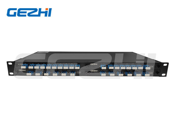 100GHz 8 Channel DWDM Mux Demux dengan 1U Rackmount untuk Data Center WDM Systems