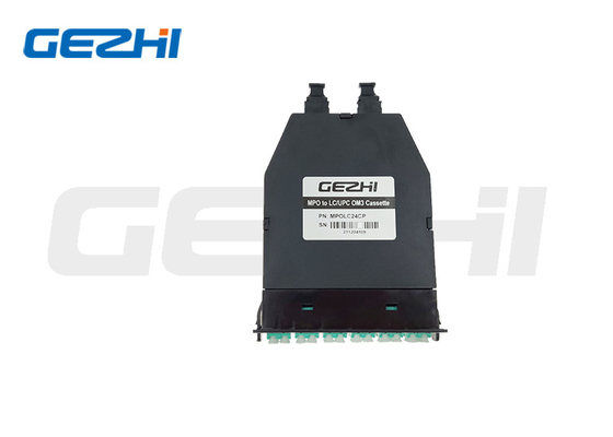 MPO Cassette Rack Mount Fiber Optic MPO Cassette box dengan patch cord MPO Cable splitter