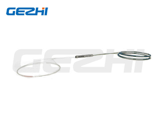 1x8 Bare Fiber PLC Splitter Steel Tube Type untuk FTTH dengan G657A1 Fiber
