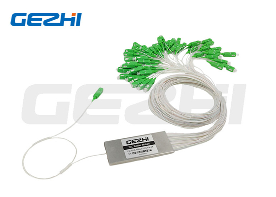 FTTX 1×64 PLC Splitter Single Mode Blockless PLC Fiber Optic Splitter