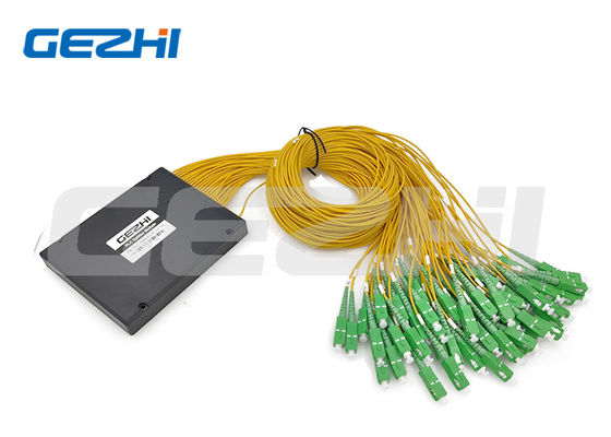 Splitter PLC 1x64 G657A1 SC/APC Modul ABS untuk Jaringan FTTH PON OEM