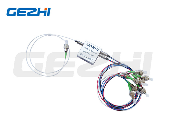 Sakelar Optik Mekanik Singlemode 1xx8t Sakelar optik konektor LC/UPC