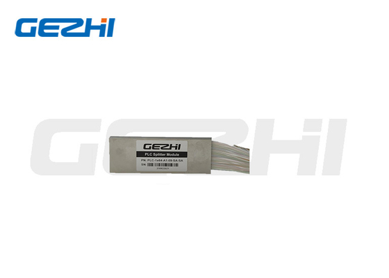 0.9mm Serat Optik PLC Splitter 1x2 1x4 1x8 1x16 1x32 Jenis Tabung Baja