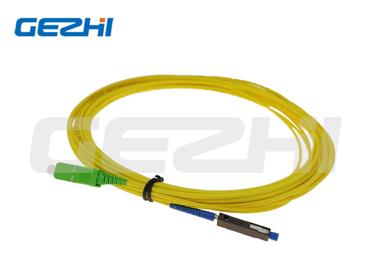 Simplex MU To SC Connector Fiber Patch Cord Seri Kabel Patch Untuk Jaringan Data