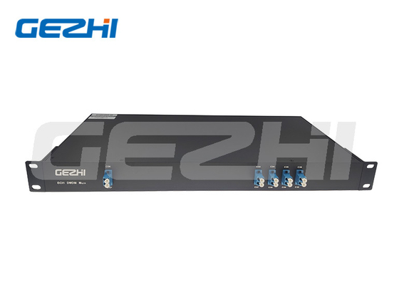 8 Saluran DWDM MUX DMUX 1U Rackmount Rugi Penyisipan Rendah