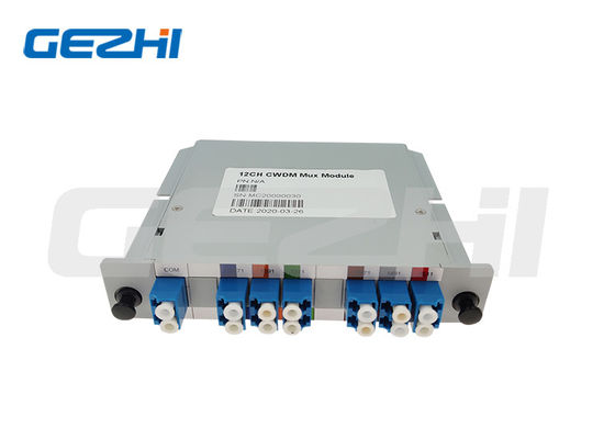 Modul CWDM 12 Saluran Isolasi Tinggi dengan Panjang Gelombang 1270~1610nm untuk Jaringan Transportasi Optik