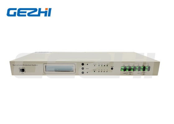 1U 1+1 OLP Optical Line Protection System dengan High Switch Speed dan SC APC Connector untuk Perlindungan Fiber Line yang andal