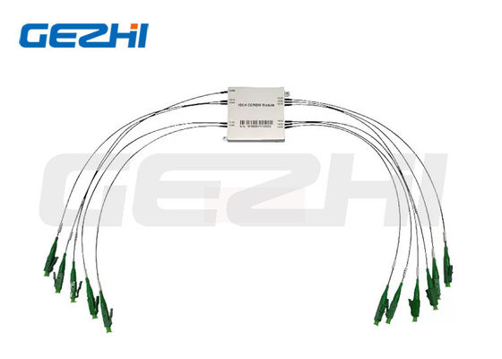 Modul CWDM Kompak G657A1 Fiber 10ch 16ch dengan Port 1310 Konektor LC/APC untuk Jaringan PON dan CATV