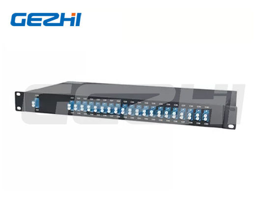 Modul DWDM AAWG 40CH MUX DEMUX Serat Tunggal Panjang 0.7m untuk Transmisi WDM