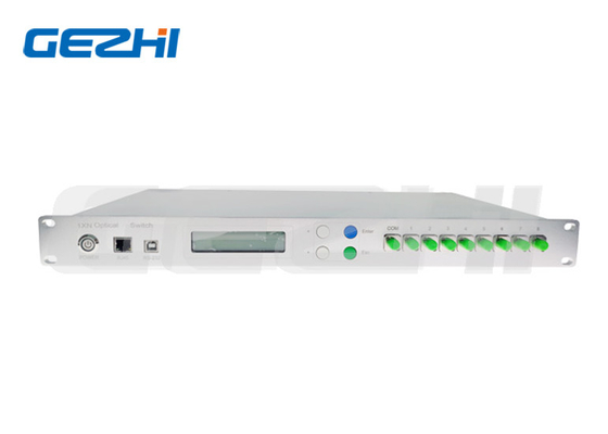RS232 dan Ethernet Interface Rackmount 1×N(N≤8) Sakelar Optik