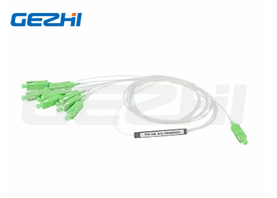 1x8 10.3dB kerugian SC/APC G657A1 Tipe baja Fiber Optic PLC Splitter (60*7*4mm) dalam FTTx