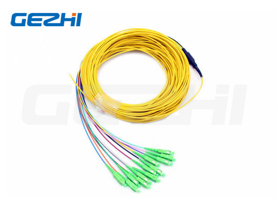 3 - 144F Pre-terminated Fanout Micro Fiber Optic Pigtails 850/1300nm Duplex Port