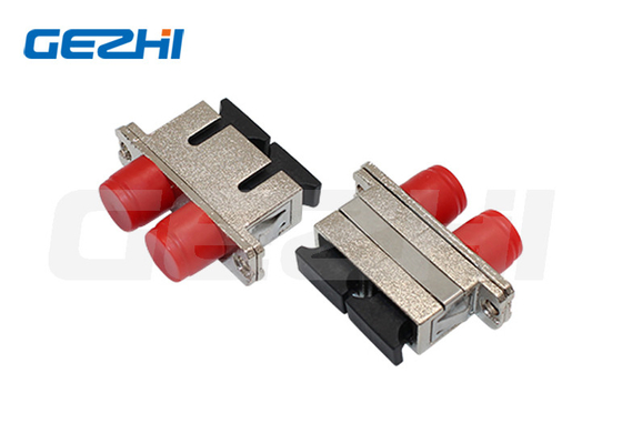 Adaptor serat optik hibrida dupleks Sc - Fc Fc - Sc Metal Low Insertion Loss