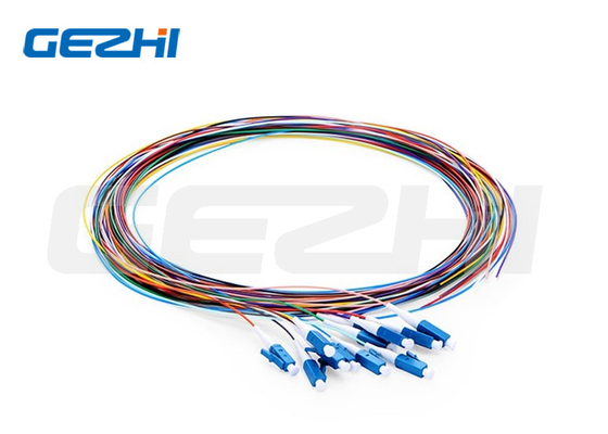 1m 3ft Fiber Optic Pigtail Mode Tunggal Lc Upc 12 Serat Os2 Tak Dikemas Kode Warna