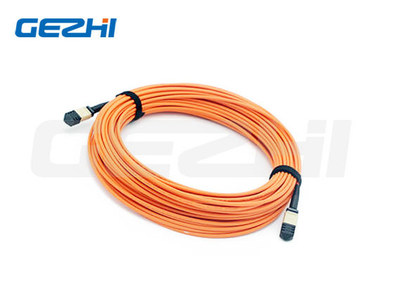 24F MPO (Wanita) - MPO (Wanita) 3.0mm LSZH Fiber Optic Patch Cord / Kabel Trunk