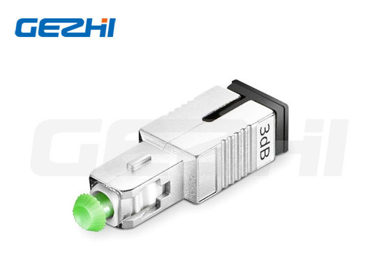 SC/APC Singlemode Fixed Male to Female Fiber Optic Attenuator dengan Attenuation 3dB untuk Daya Optik yang Stabil