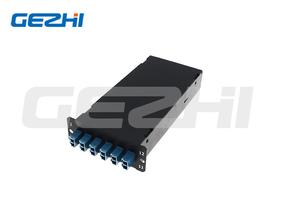 12 Core LC Fiber Optic Lgx Cassettes FTTH Fiber Optic Indoor Fiber Termination Box