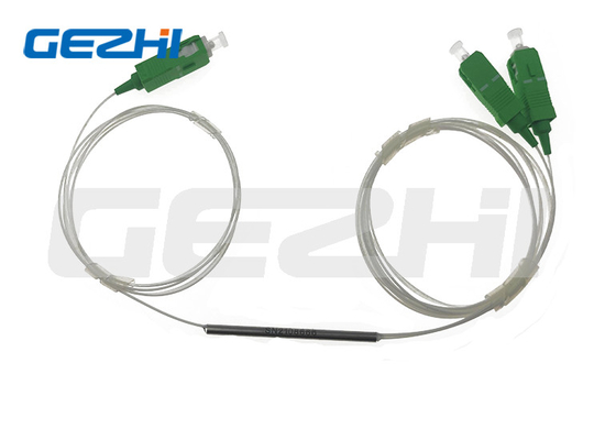 Splitter serat optik kerucut biconical 1x2 yang dipadamkan FBT splitter 1x2 FBT fiber optic coupler splitter SC / APC